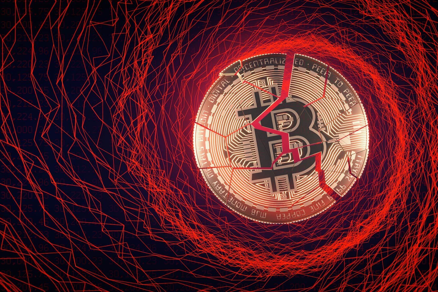 The Bitcoin market is losing due to the collapse of the Hong Kong stock market