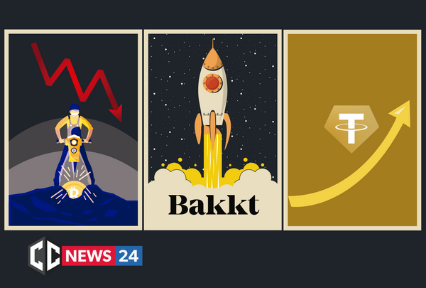 16% drop in BTC mining difficulty / Bakkt transactions increased by 44% / Tether Gold grew up 650%